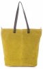 Kožené kabelka shopper bag Vera Pelle žlutá 80041